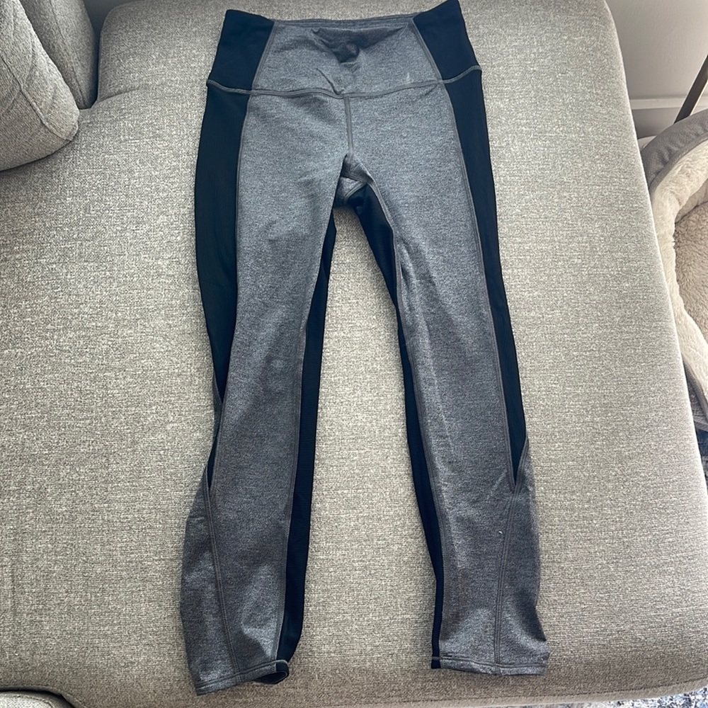 Heather grey/ black lululemon leggings